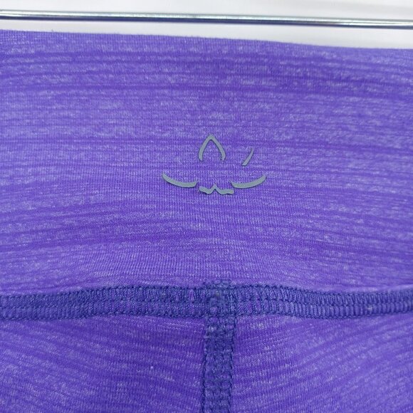 Beyond Yoga Stripe Capri Legging In Vivid Violet Women's S Activewear Athleisure - Picture 3 of 8
